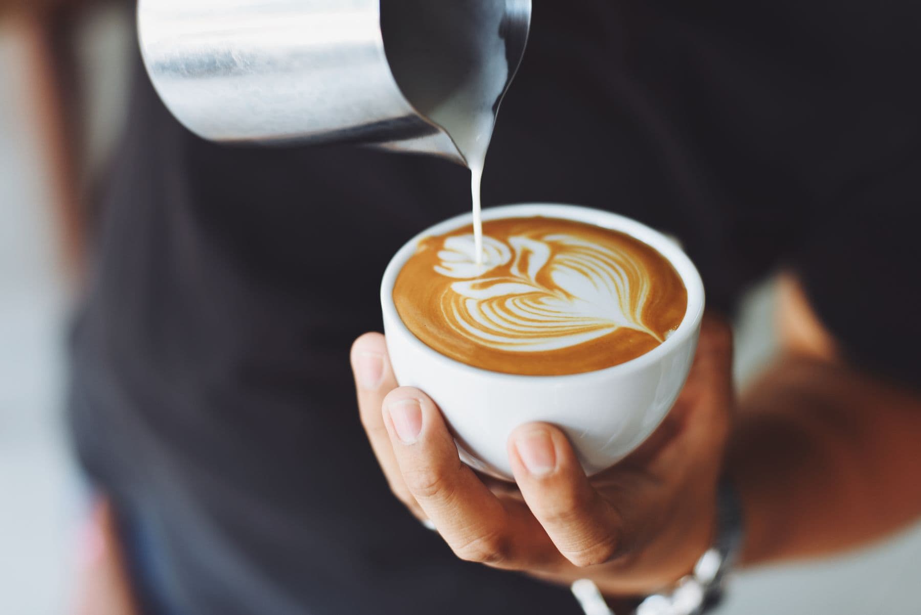 Latte at ARZU Coffee