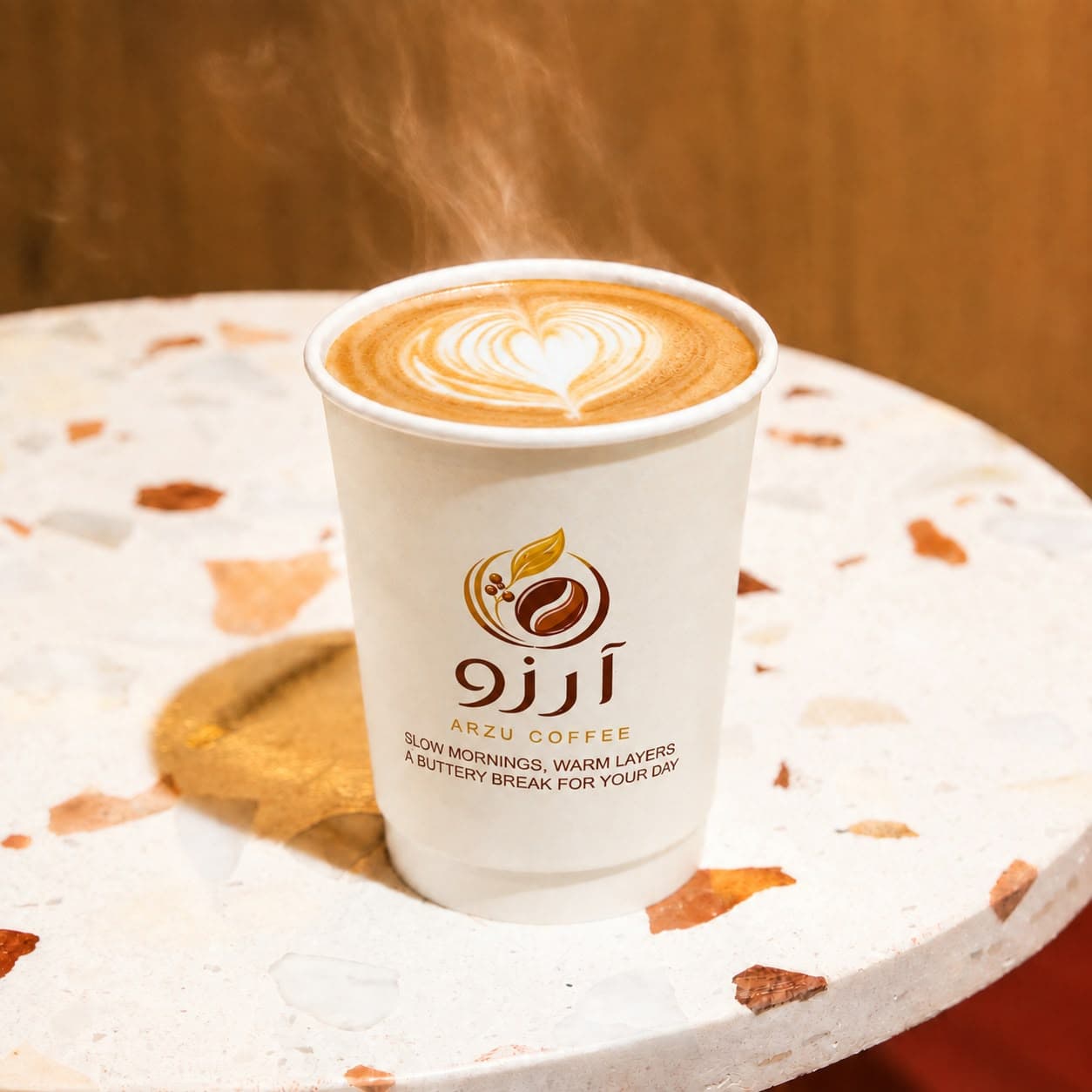 Cappuccino at ARZU Coffee