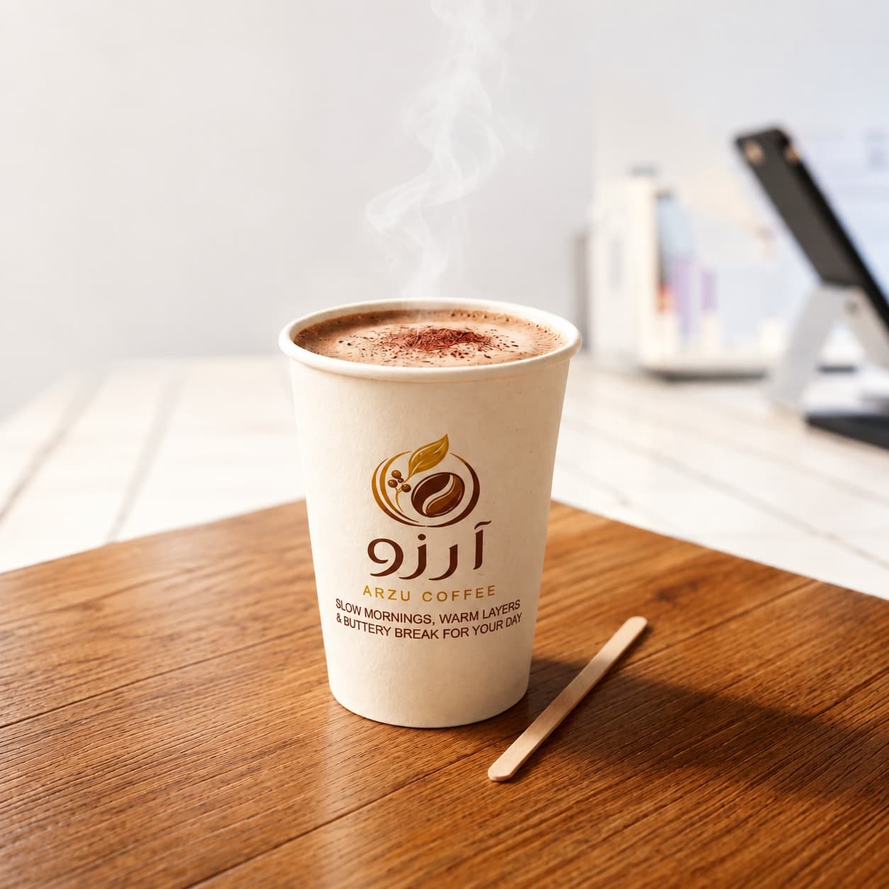 Hot Chocolate at ARZU Coffee