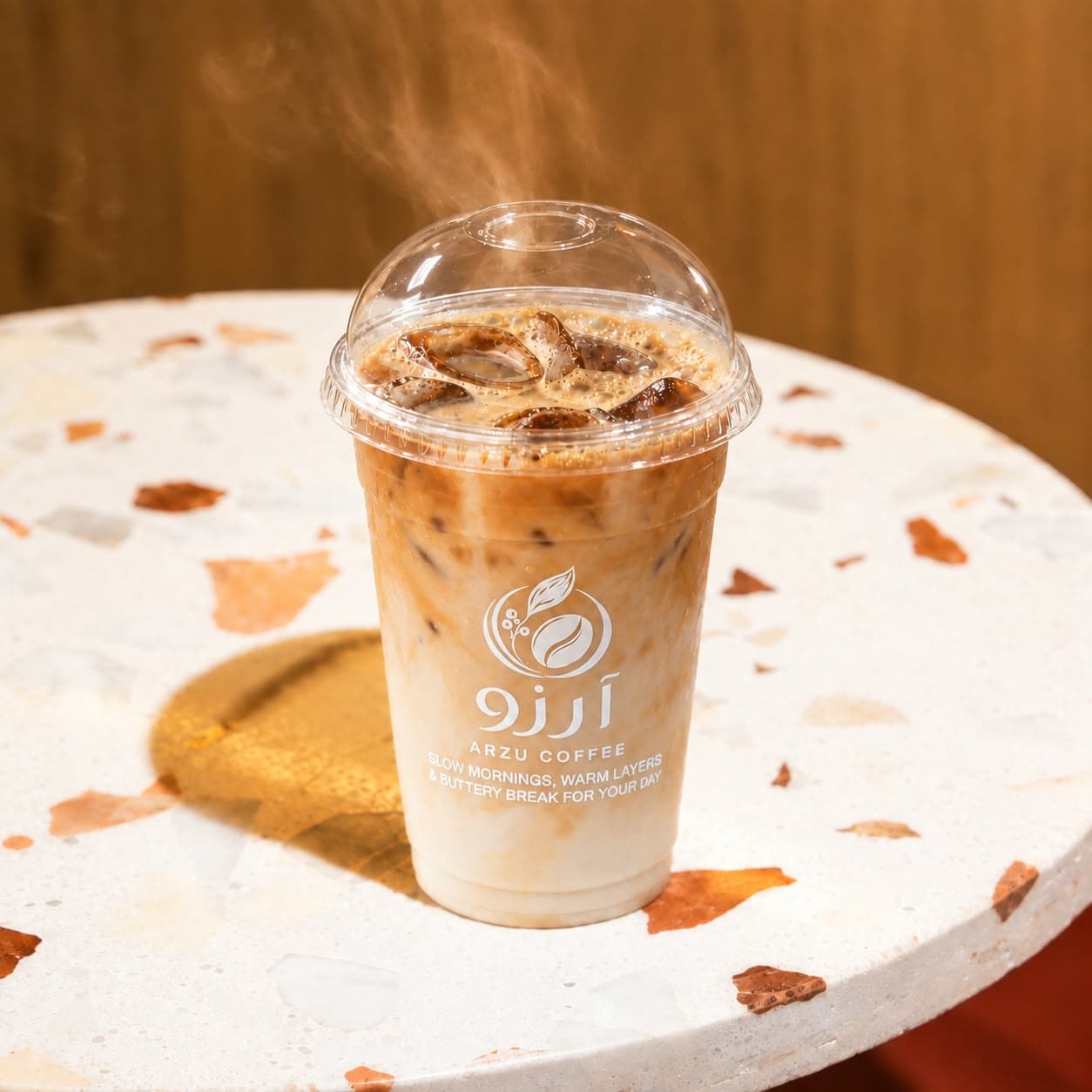 Iced Spanish at ARZU Coffee